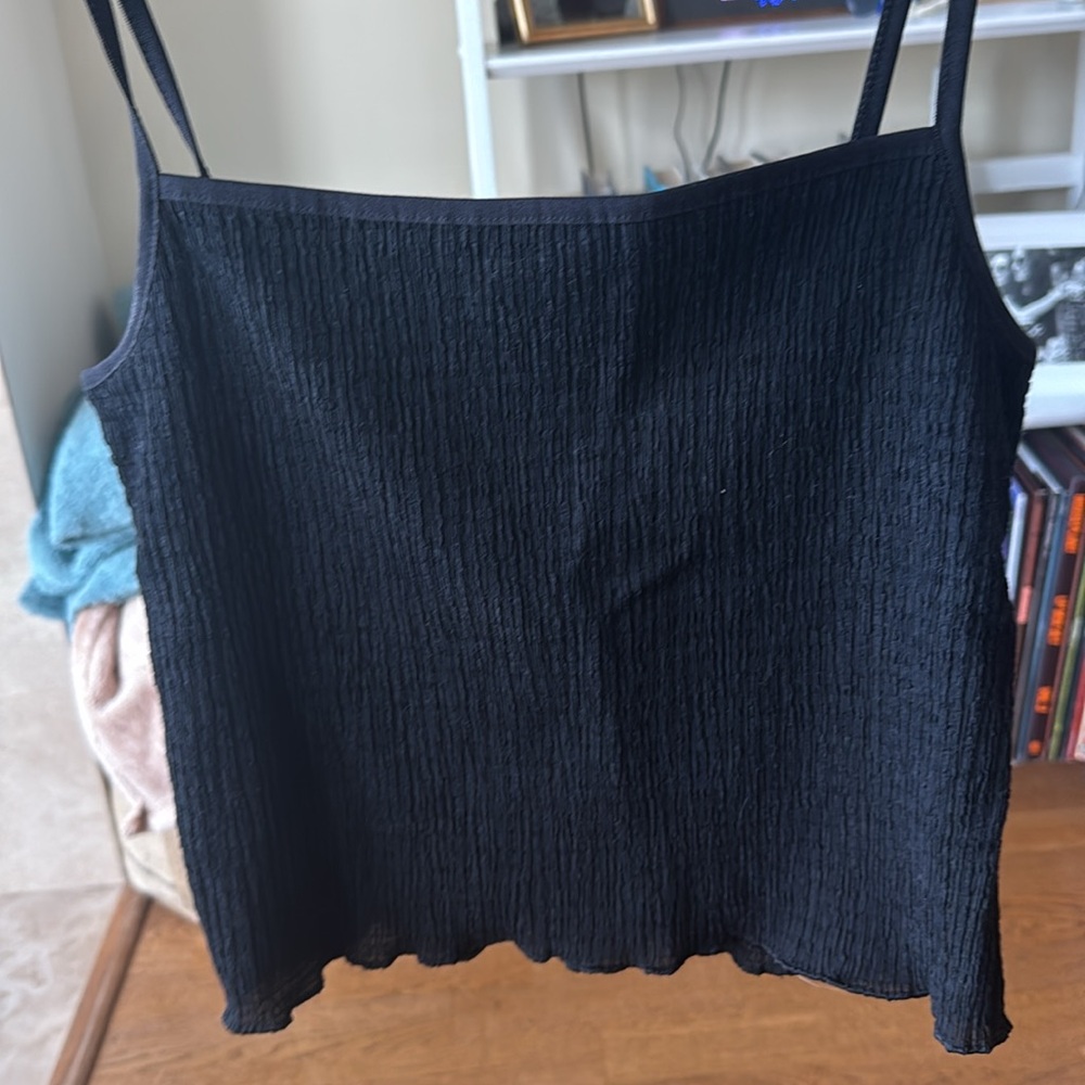 Wilfred Black Textured Tank